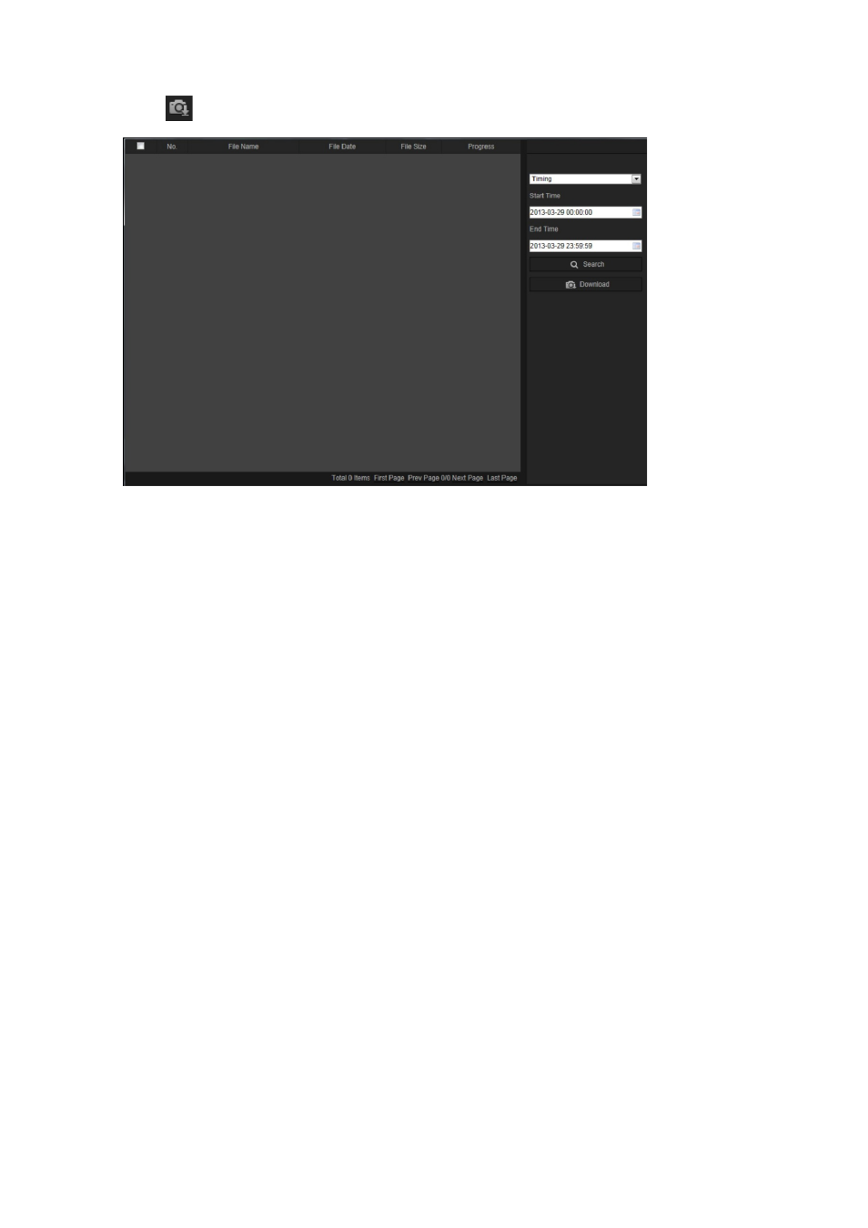 Searching event logs | Interlogix TruVision 360° Configuration Manual User Manual | Page 44 / 50