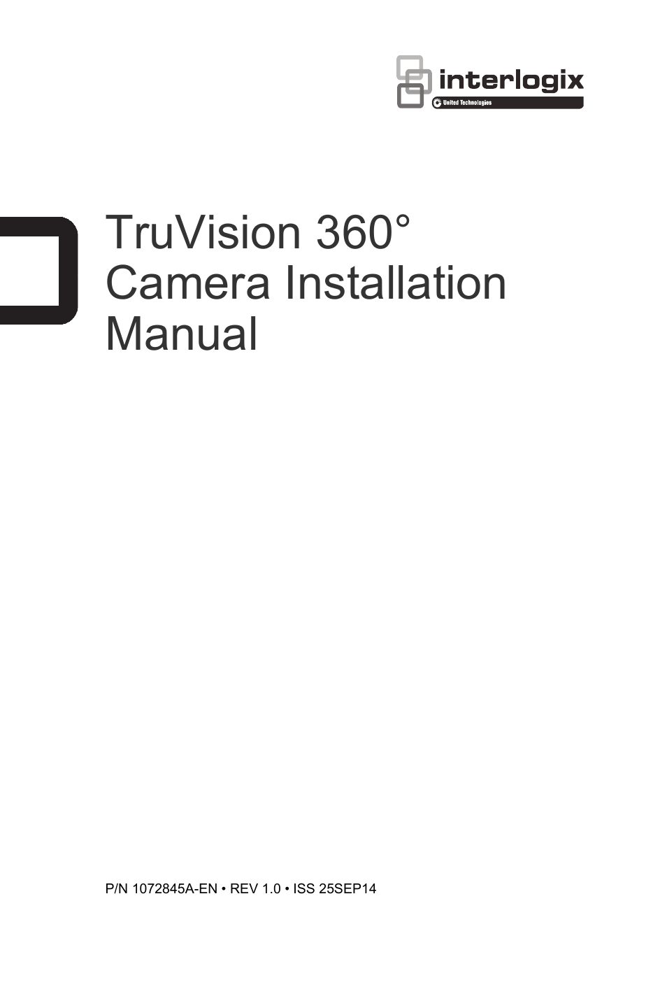 Interlogix TruVision 360° Installation Manual User Manual | 16 pages
