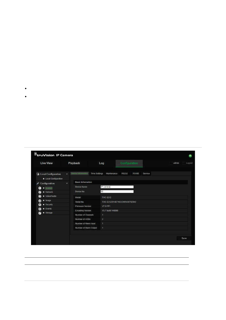 Camera configuration, Configuration menu overview | Interlogix TruVision Intelligent IP Dome Configuration Manual User Manual | Page 10 / 72
