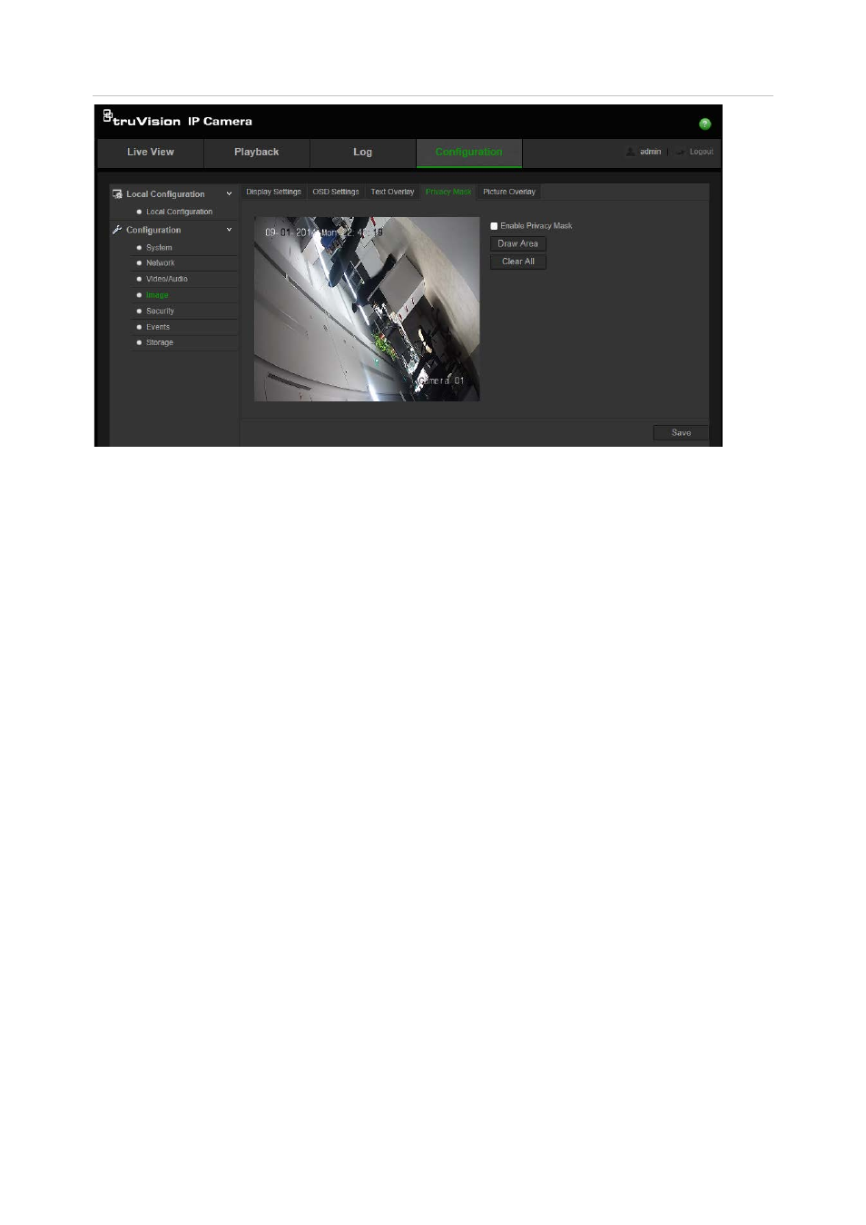 Picture overlay | Interlogix TruVision Intelligent IP Dome Configuration Manual User Manual | Page 27 / 72