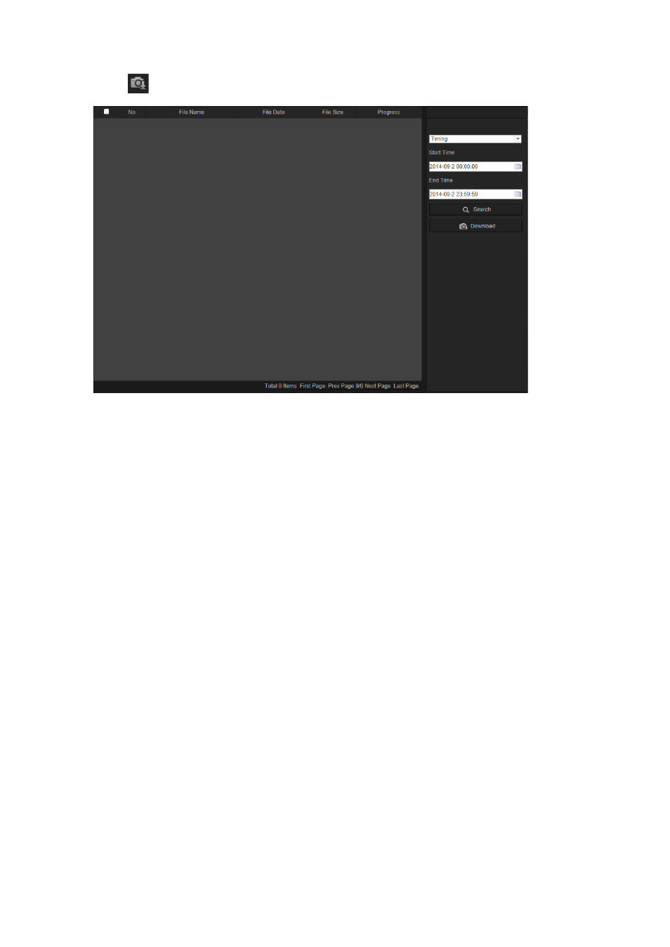 Searching event logs | Interlogix TruVision Intelligent IP Dome Configuration Manual User Manual | Page 66 / 72