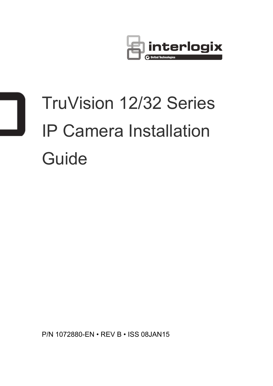 Interlogix TruVision Intelligent IP Dome Installation Manual User Manual | 40 pages
