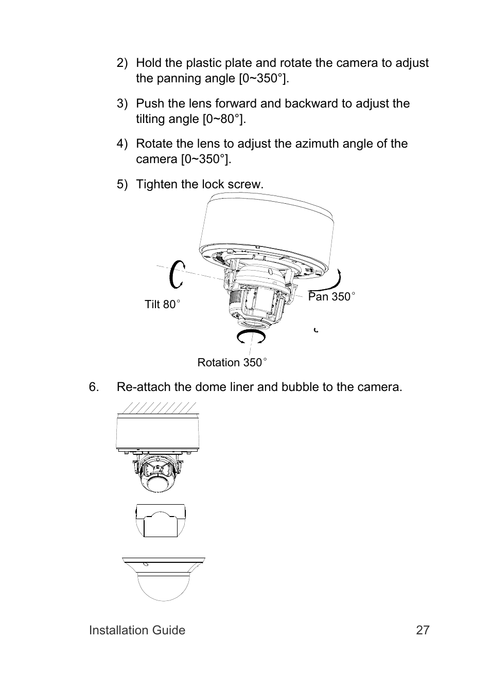Interlogix TruVision Intelligent IP Dome Installation Manual User Manual | Page 31 / 40