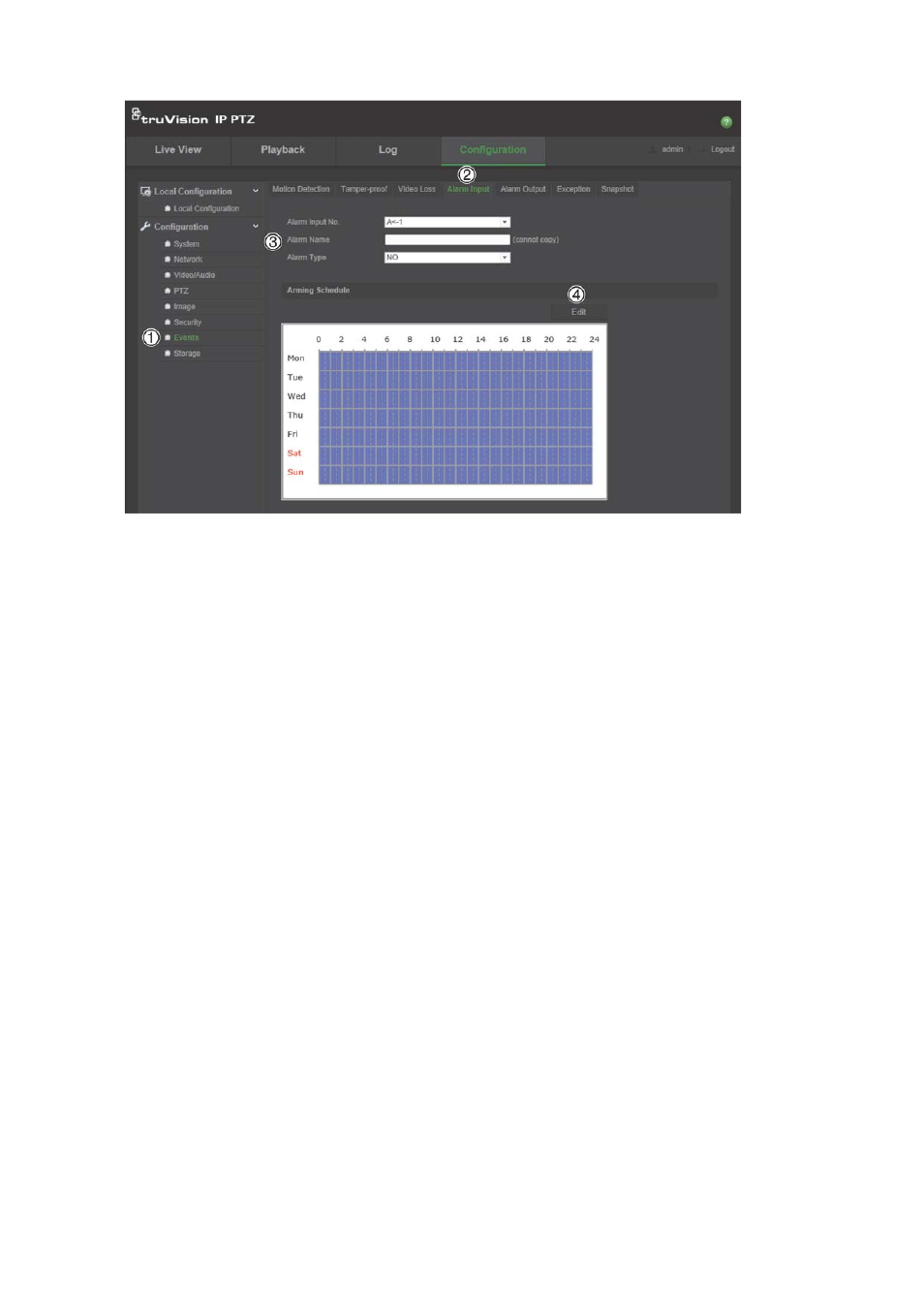 Interlogix TruVision IP Megapixel PTZ Configuration Manual User Manual | Page 40 / 68