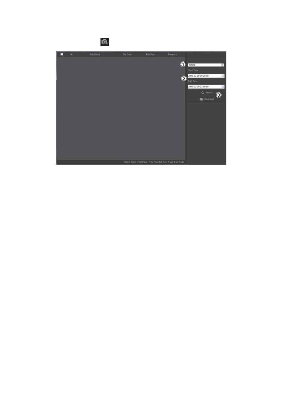 Searching event logs | Interlogix TruVision IP Megapixel PTZ Configuration Manual User Manual | Page 61 / 68