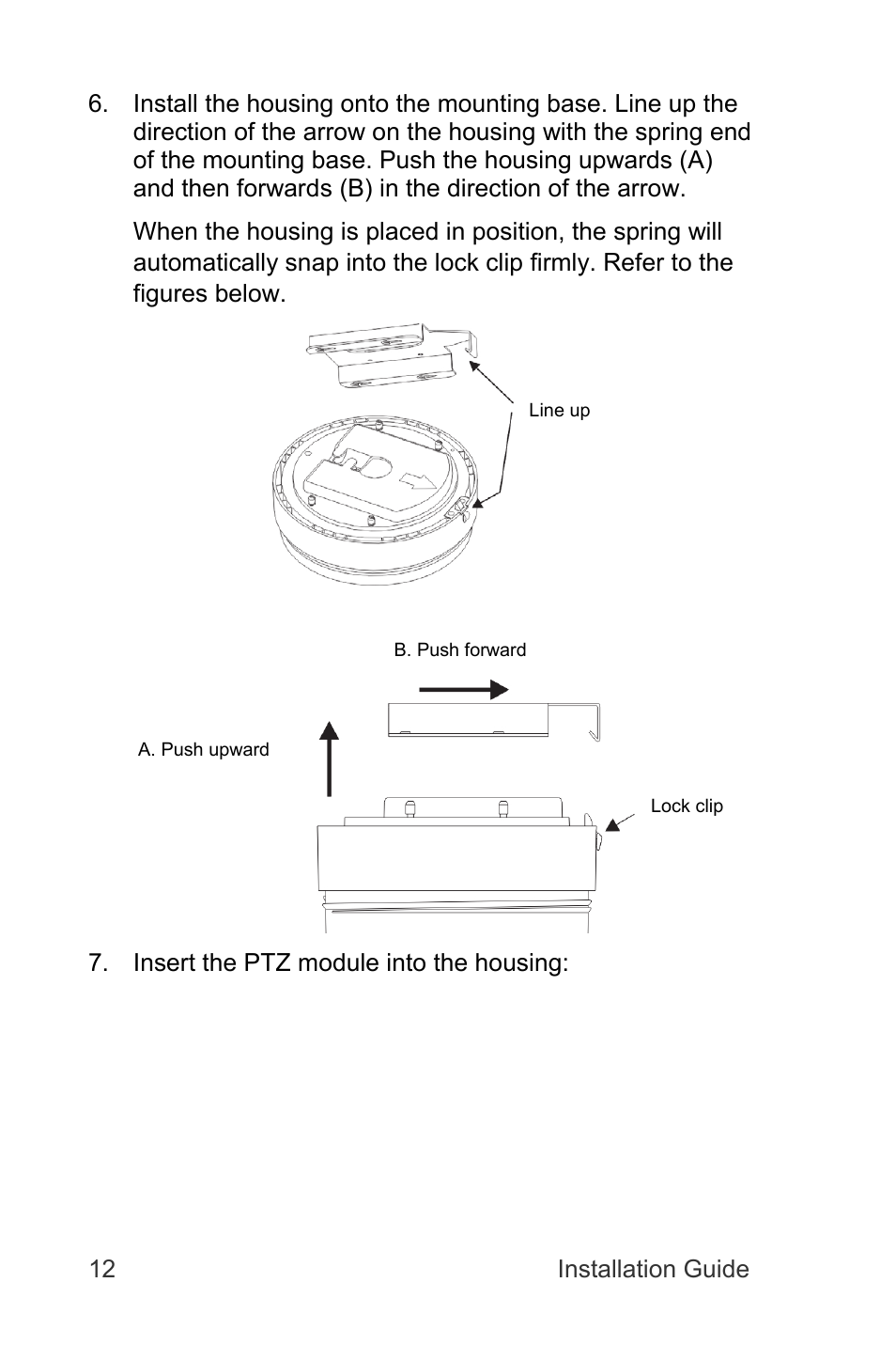 Interlogix TruVision IP Megapixel PTZ Installation Manual User Manual | Page 12 / 20
