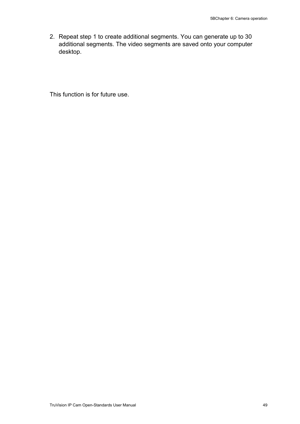 Using presets, Using presets 49 | Interlogix TruVision IP Open Standards Box User Manual User Manual | Page 53 / 64