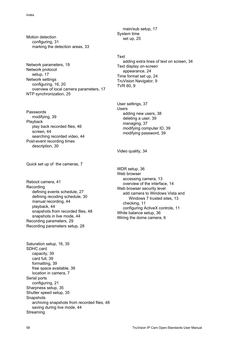 Interlogix TruVision IP Open Standards Box User Manual User Manual | Page 62 / 64