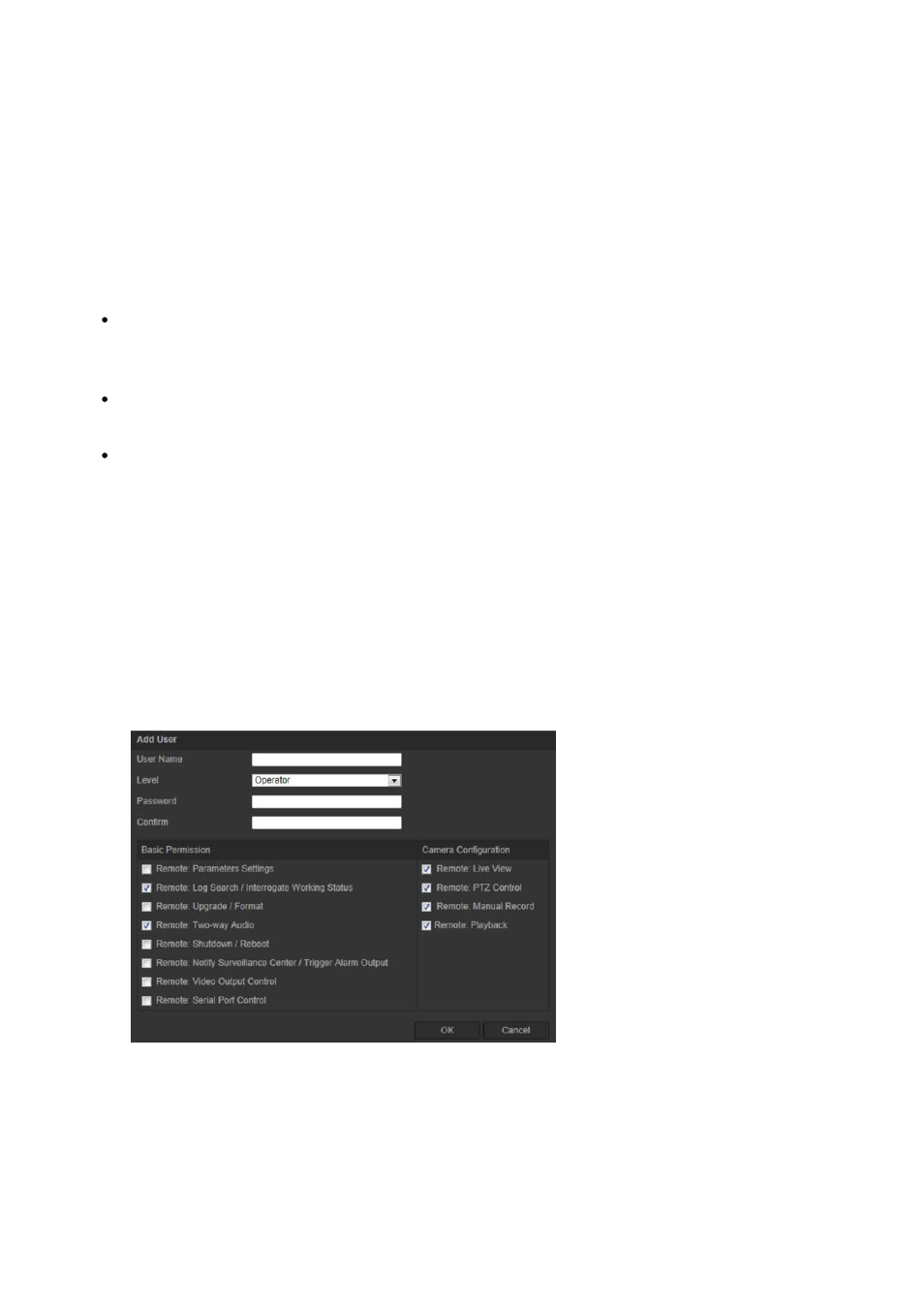 Add and delete users | Interlogix TruVision IP Camera Configuration Manual User Manual | Page 40 / 54