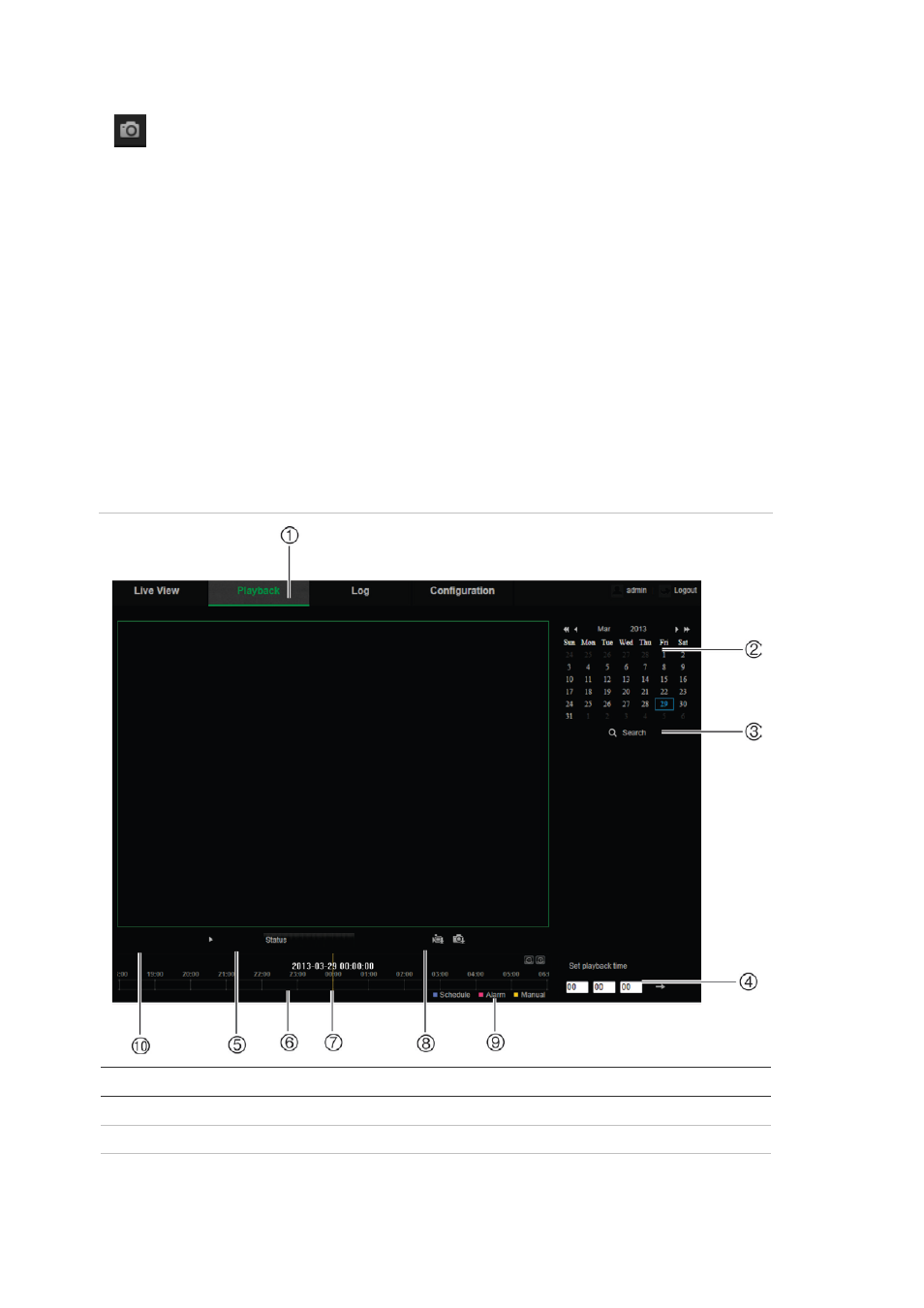 Playing back recorded video | Interlogix TruVision IP Camera Configuration Manual User Manual | Page 46 / 54