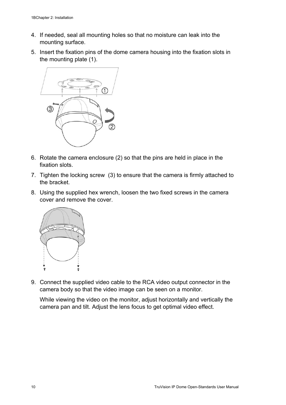 Interlogix TruVision IP Open Standards Dome Cameras User Manual User Manual | Page 14 / 68