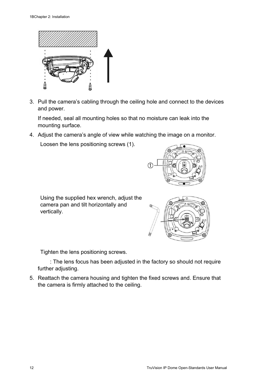 Interlogix TruVision IP Open Standards Dome Cameras User Manual User Manual | Page 16 / 68