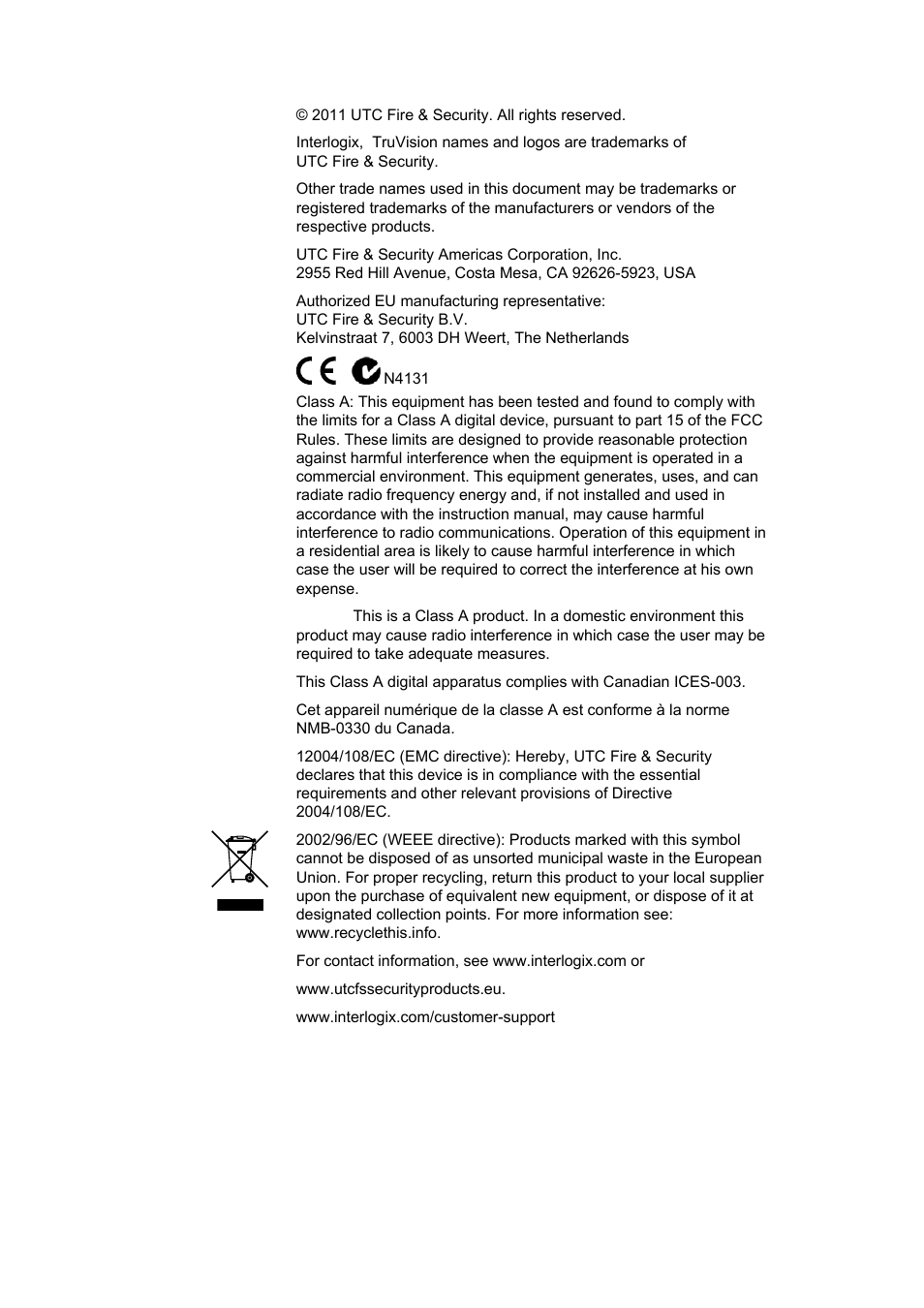 Interlogix TruVision IP Open Standards Dome Cameras User Manual User Manual | Page 2 / 68