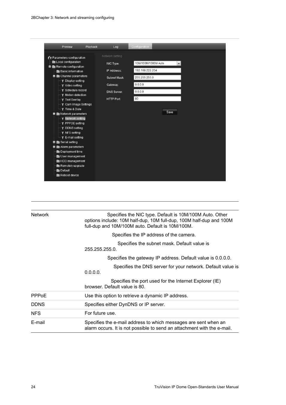 Figure 11 | Interlogix TruVision IP Open Standards Dome Cameras User Manual User Manual | Page 28 / 68