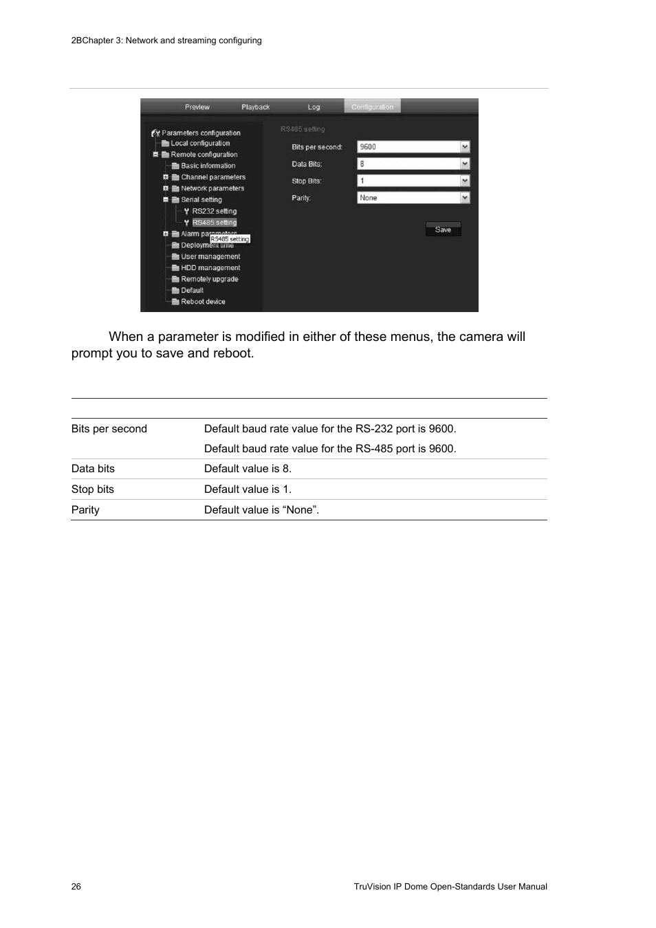Interlogix TruVision IP Open Standards Dome Cameras User Manual User Manual | Page 30 / 68