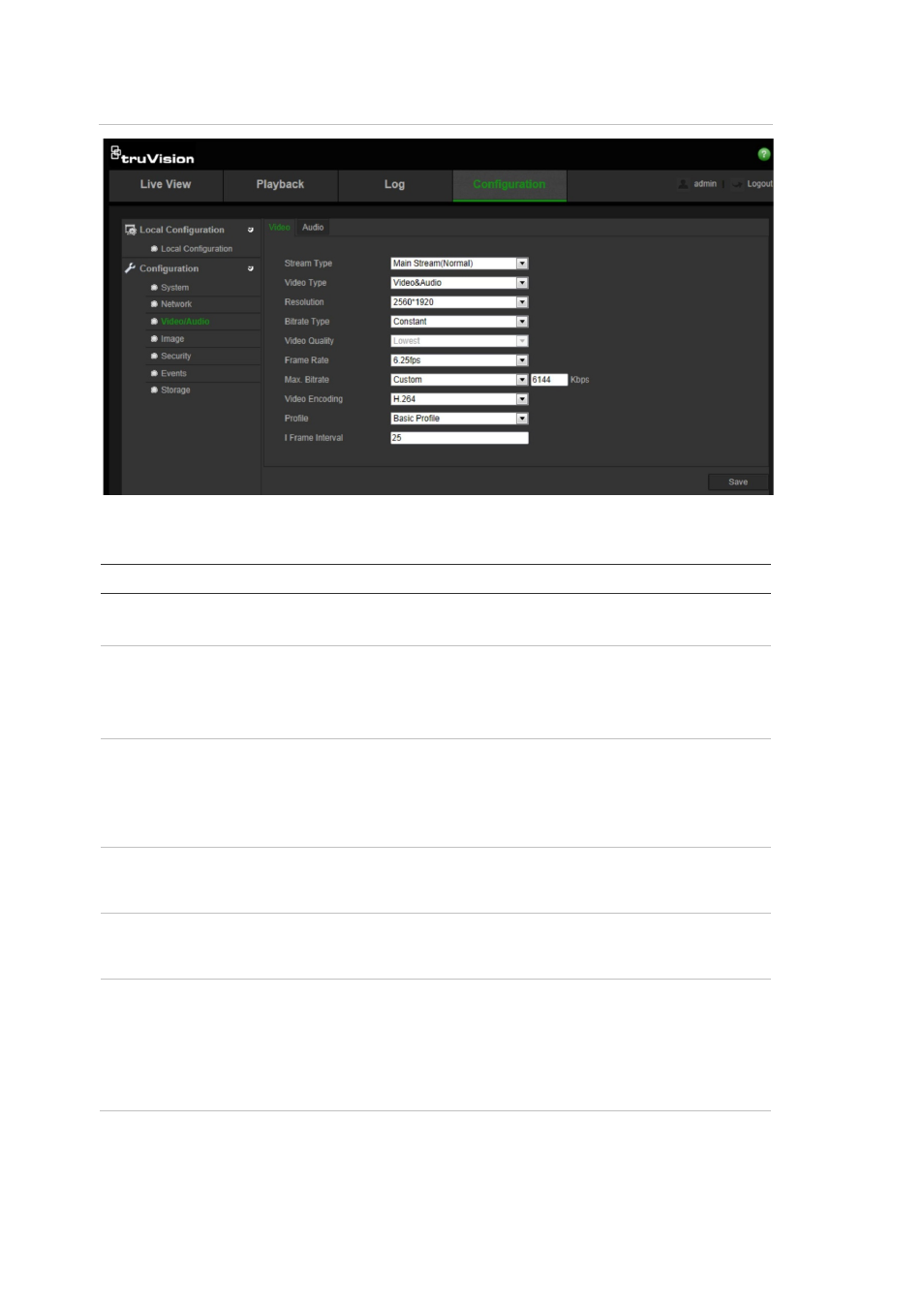 Interlogix TruVision IP Open Standards Outdoor Cameras Configuration Manual User Manual | Page 18 / 47