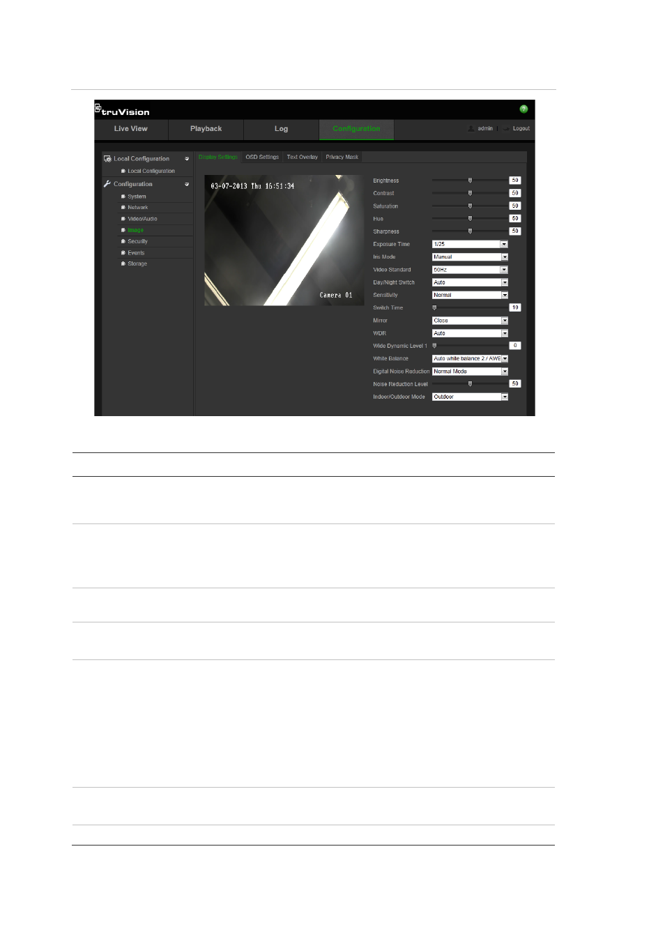 Interlogix TruVision IP Open Standards Outdoor Cameras Configuration Manual User Manual | Page 20 / 47