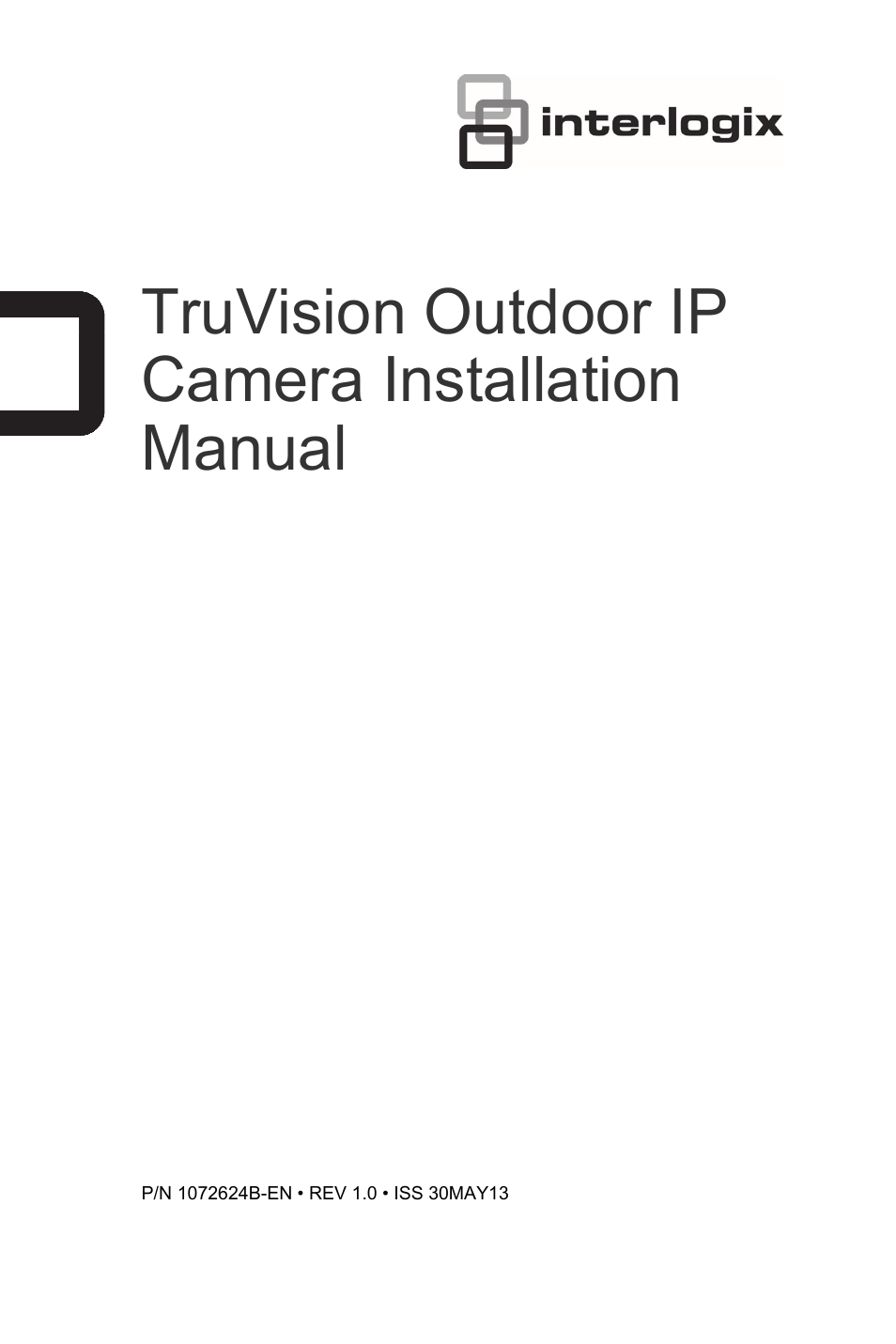 Interlogix TruVision IP Open Standards Outdoor Cameras Installation Manual User Manual | 20 pages
