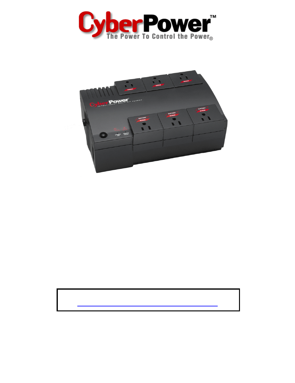 CyberPower Systems CPS320SL User Manual | 16 pages