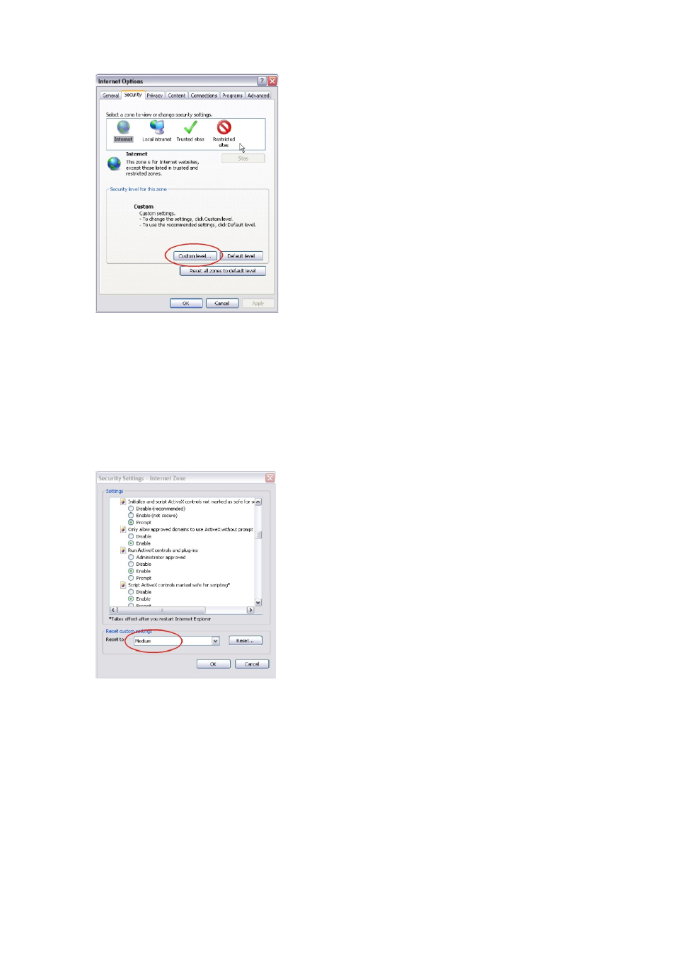Windows vista and 7 users | Interlogix TruVision IP Open Standards Outdoor Cameras User Manual User Manual | Page 20 / 61