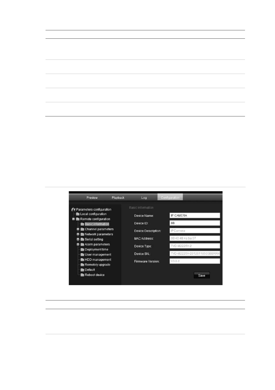 Remote configuration | Interlogix TruVision IP Open Standards Outdoor Cameras User Manual User Manual | Page 25 / 61
