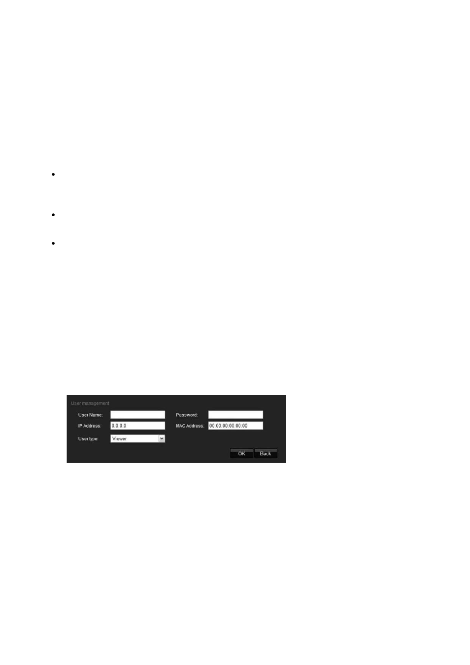 Adding and deleting users | Interlogix TruVision IP Open Standards Outdoor Cameras User Manual User Manual | Page 42 / 61