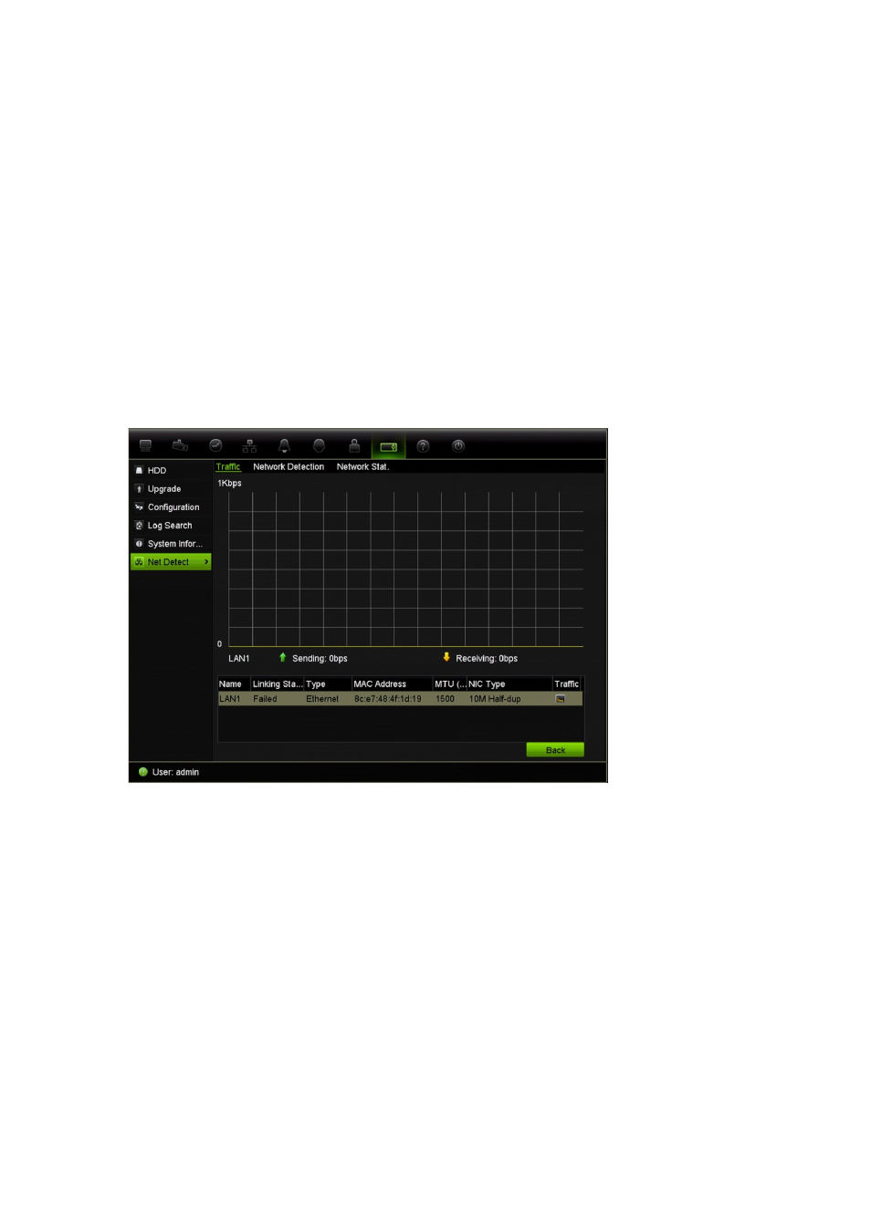 Checking network status | Interlogix TruVision NVR 10 User Manual User Manual | Page 60 / 160