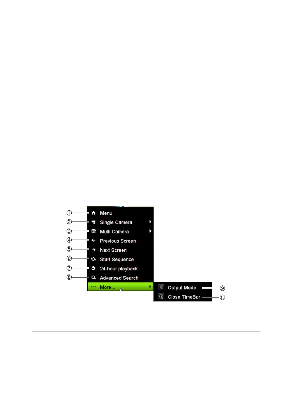 Video output, Audio output, Controlling live view mode | Interlogix TruVision NVR 10 User Manual User Manual | Page 78 / 160