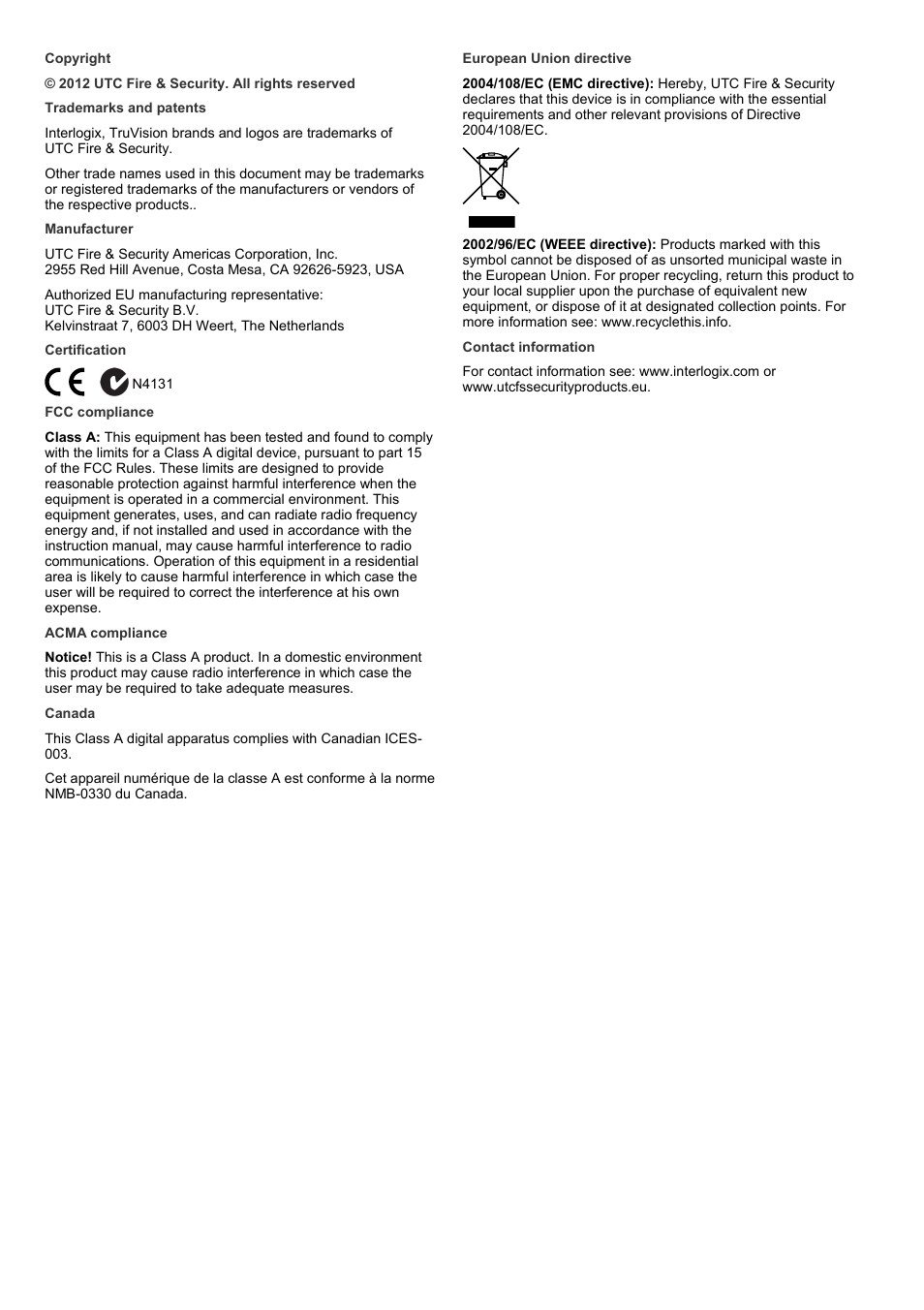 Interlogix TVM-2200 User Manual | Page 2 / 16