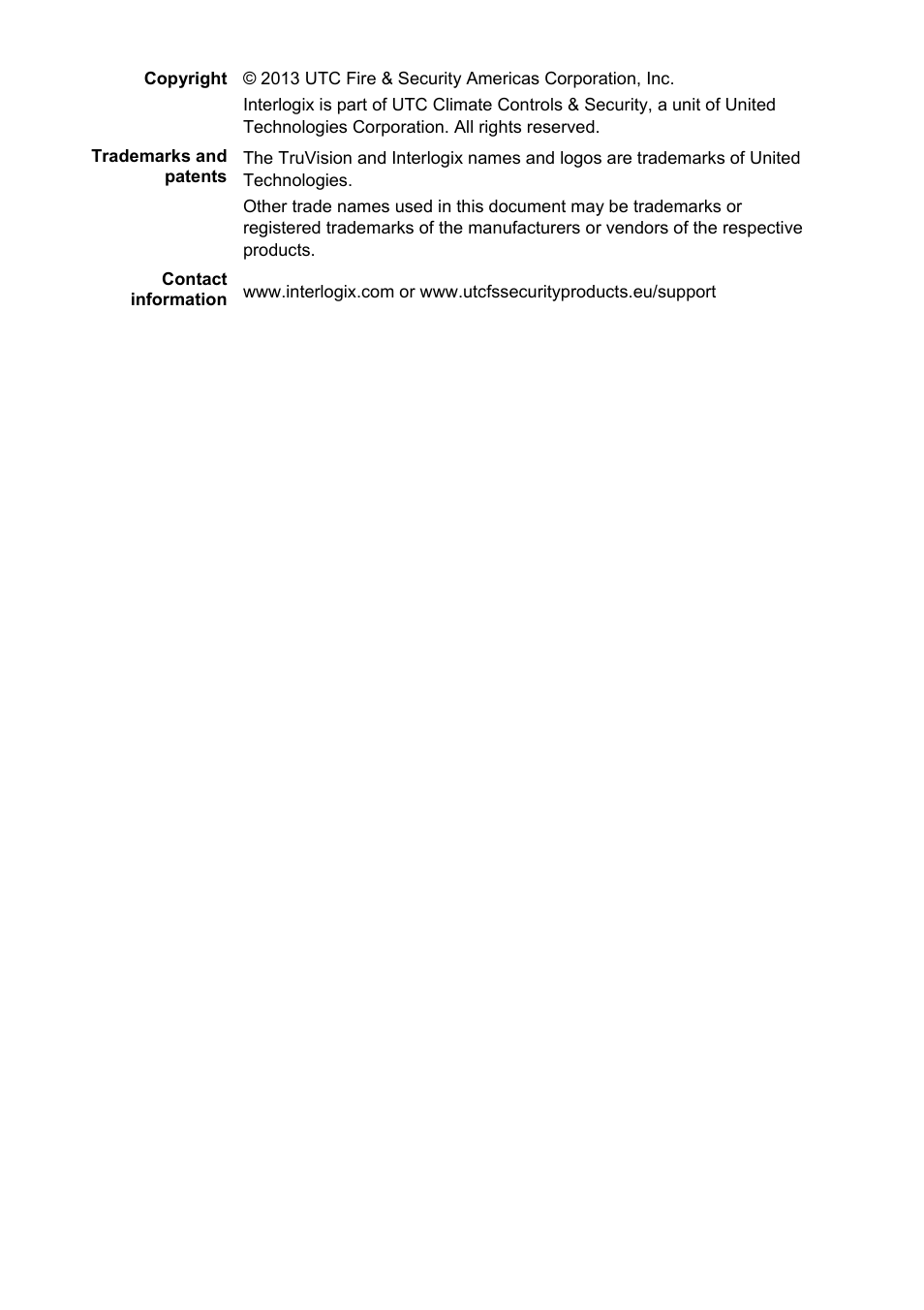 Interlogix DVR 11 Quick Start Guide User Manual | Page 2 / 68