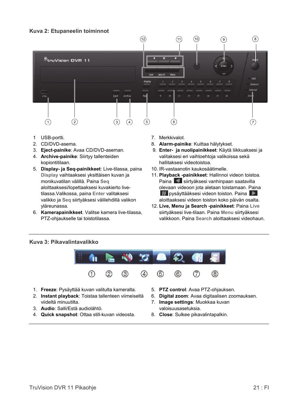 Interlogix DVR 11 Quick Start Guide User Manual | Page 21 / 68