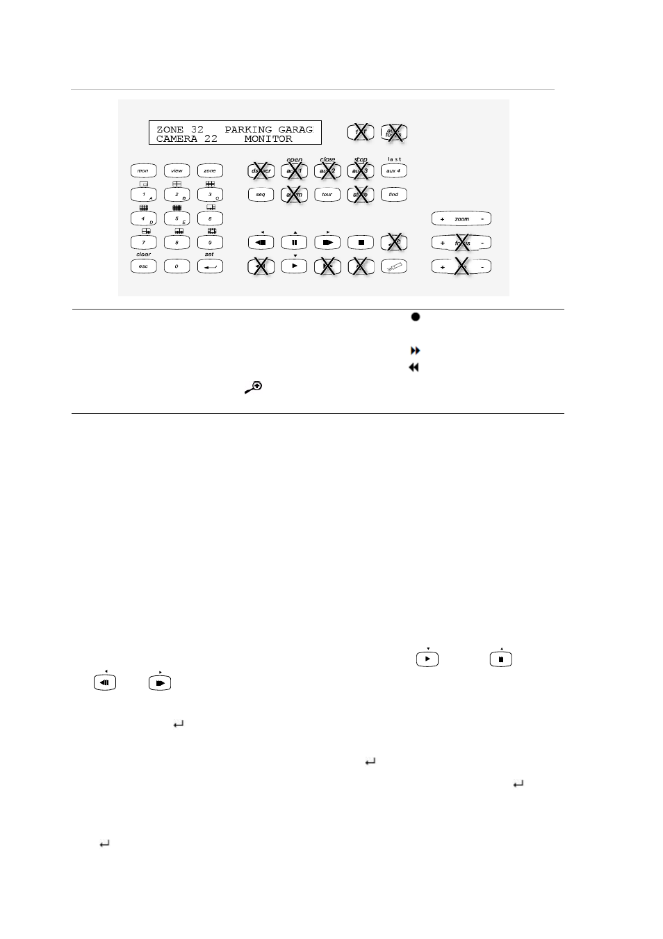 Operating the keypad | Interlogix DVR 11 User Manual User Manual | Page 136 / 156
