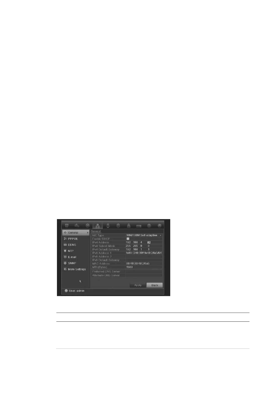 Chapter 6 network settings, Configuring general network settings | Interlogix DVR 11 User Manual User Manual | Page 39 / 156