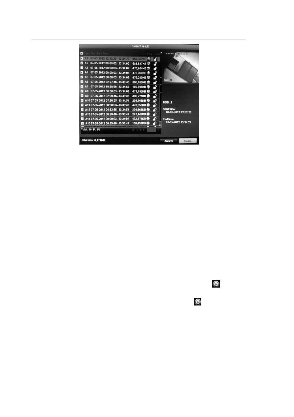 Playing back recordings by time and video type | Interlogix DVR 11 User Manual User Manual | Page 90 / 156