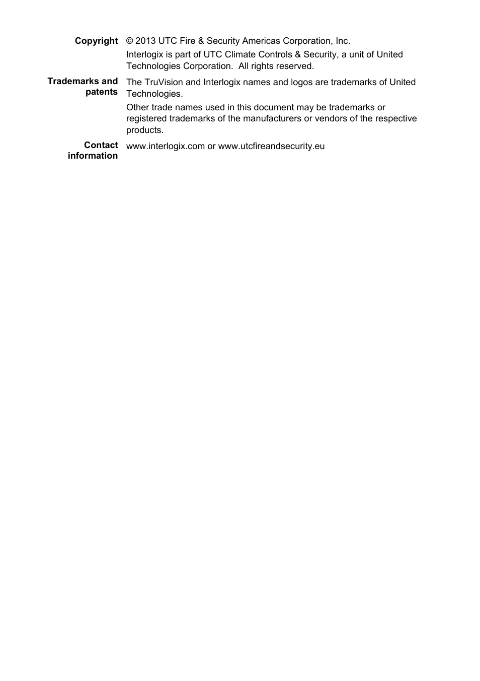 Interlogix DVR 41 Quick Start User Manual | Page 2 / 68