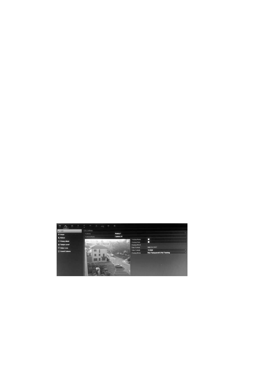 Chapter 14 camera settings, Configuring the camera osd settings | Interlogix DVR 41 User Manual User Manual | Page 135 / 186