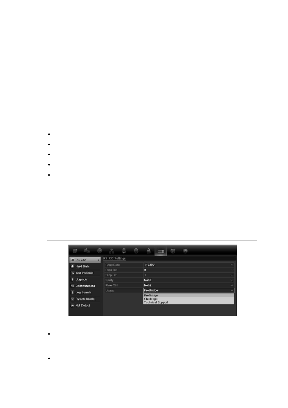 Chapter 15 dvr management, Configuring the rs-232 port | Interlogix DVR 41 User Manual User Manual | Page 139 / 186