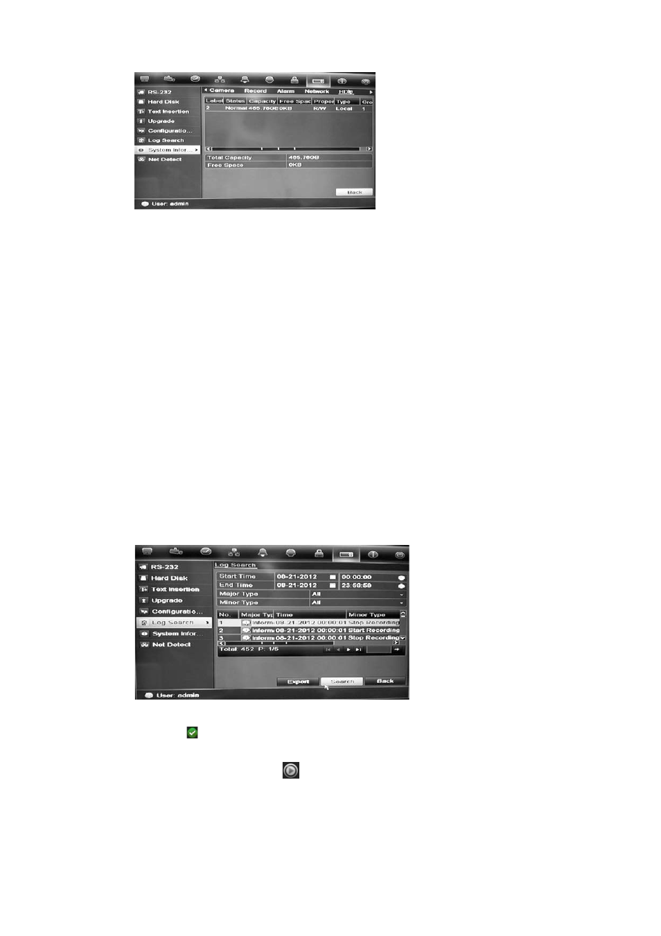 Searching system logs for events | Interlogix DVR 41 User Manual User Manual | Page 143 / 186