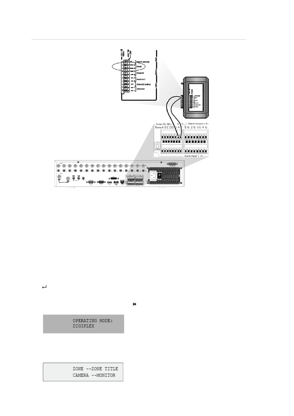 Setting up the keypad to work with the tvr 41 | Interlogix DVR 41 User Manual User Manual | Page 162 / 186