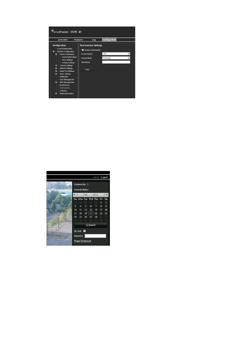 Text overlay | Interlogix DVR 41 User Manual User Manual | Page 89 / 186