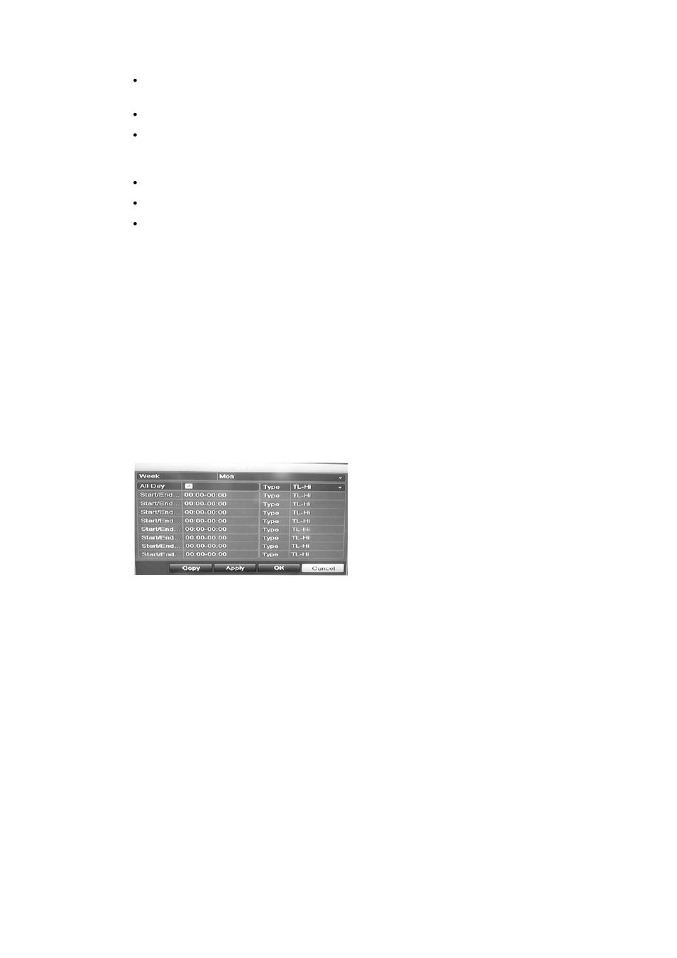 Daily schedules | Interlogix DVR 41 User Manual User Manual | Page 97 / 186