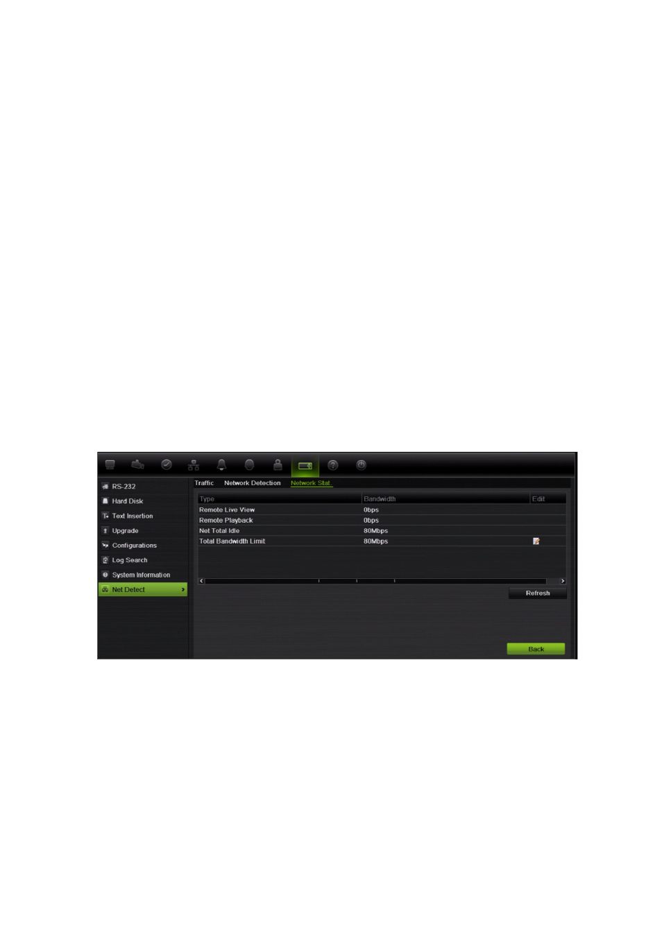 Bandwidth throttle management | Interlogix DVR 42 User Manual User Manual | Page 122 / 176