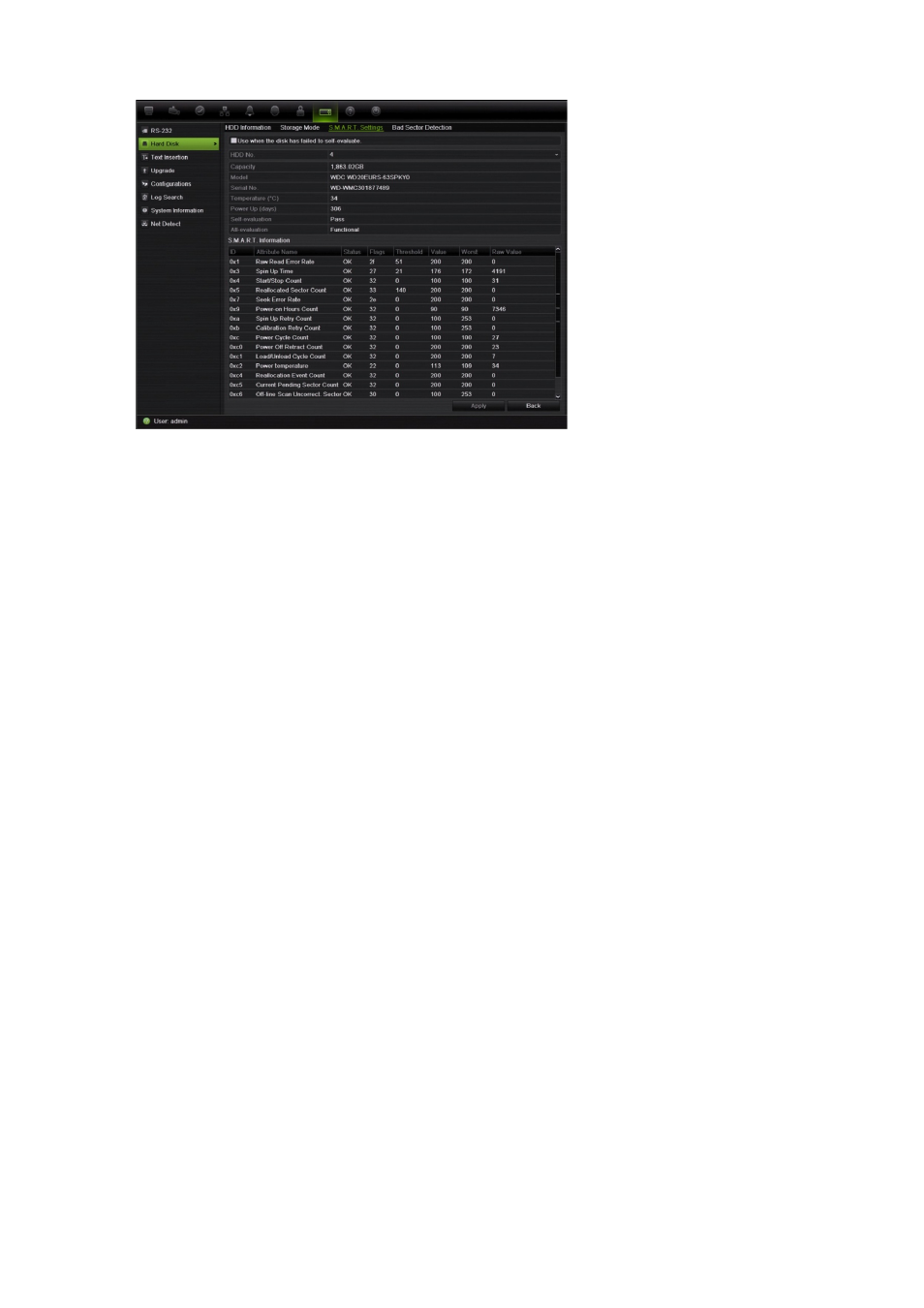 Searching video using disk analysis | Interlogix DVR 42 User Manual User Manual | Page 128 / 176