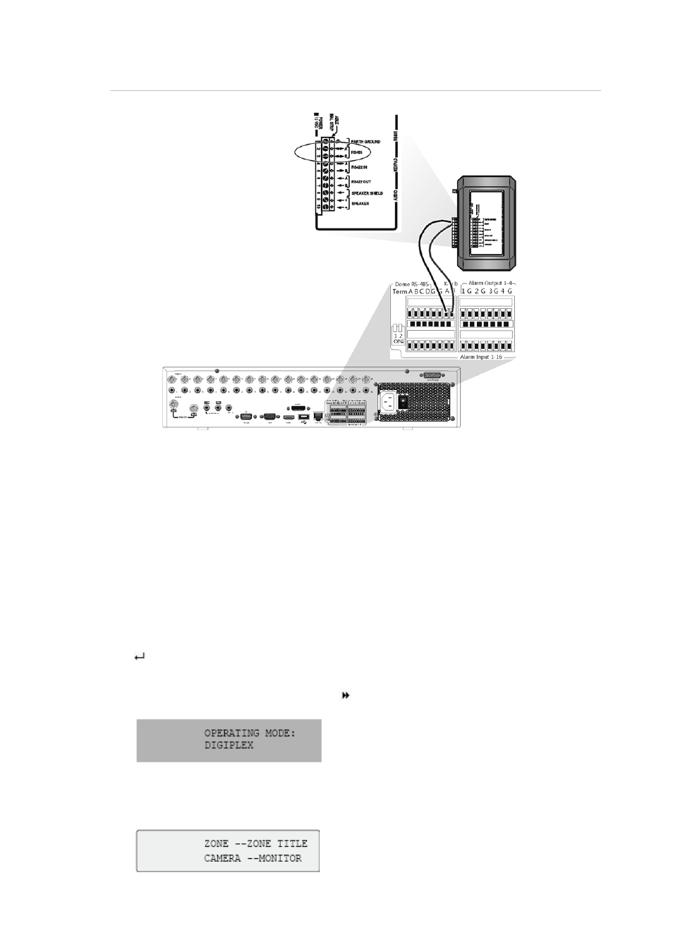 Setting up the keypad to work with the tvr 42 | Interlogix DVR 42 User Manual User Manual | Page 151 / 176