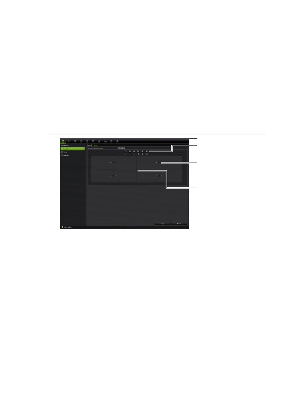 Changing the camera sequence | Interlogix DVR 42 User Manual User Manual | Page 43 / 176