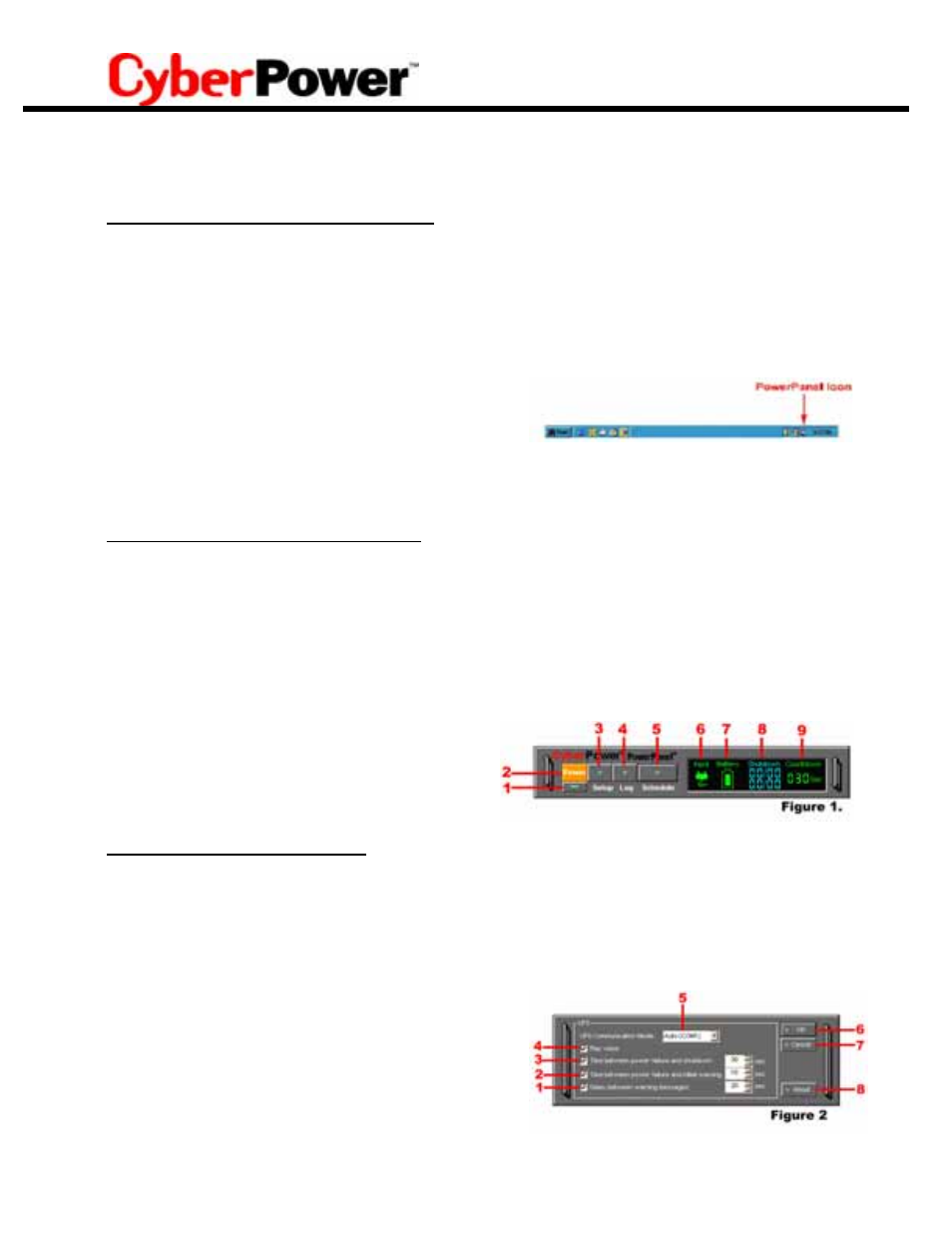 Oprating instruction, Powerpanel™ setup window (see figure 2 ) | CyberPower Systems CPS725SL User Manual | Page 6 / 17