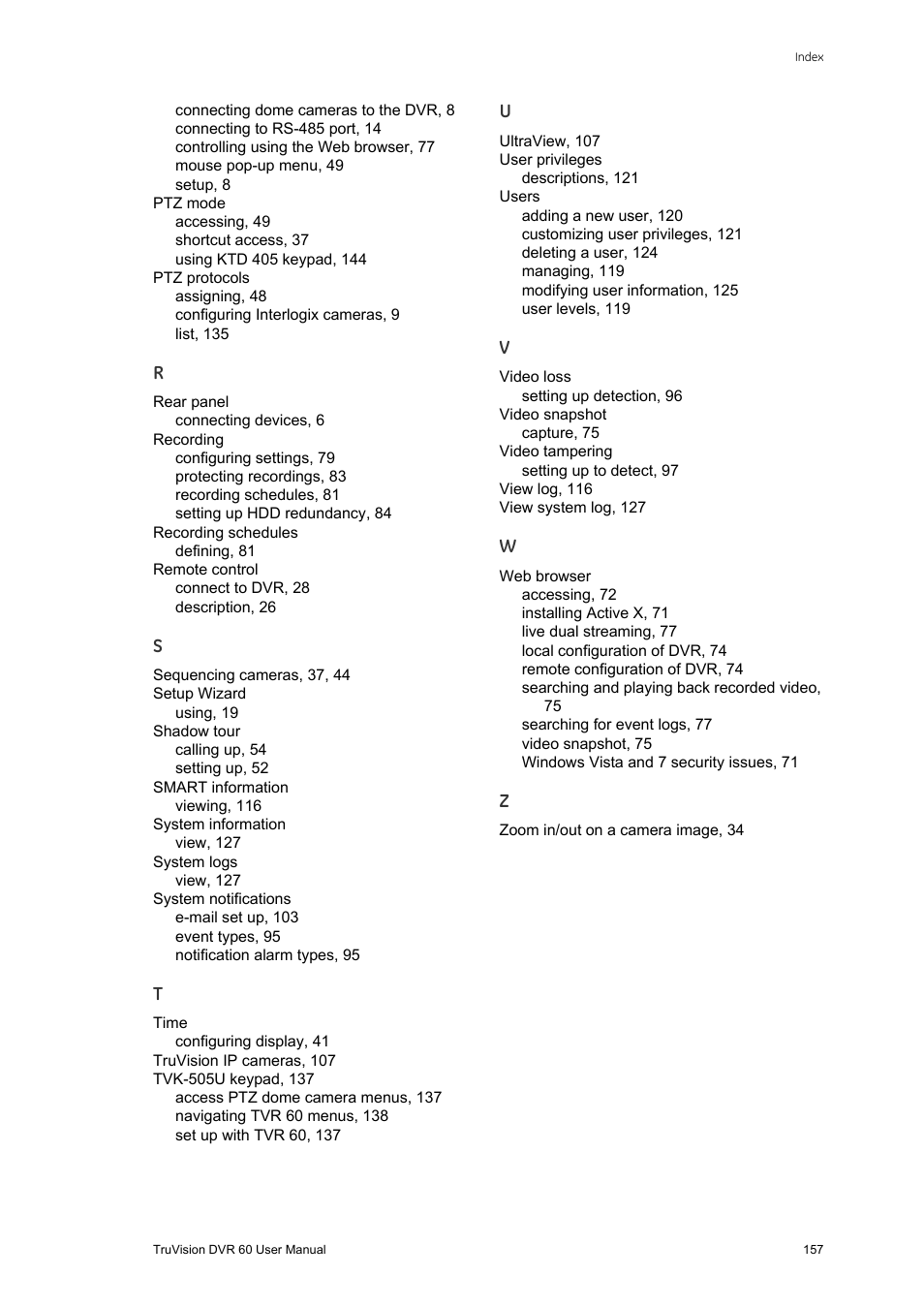 Interlogix DVR 60 User Manual User Manual | Page 163 / 164