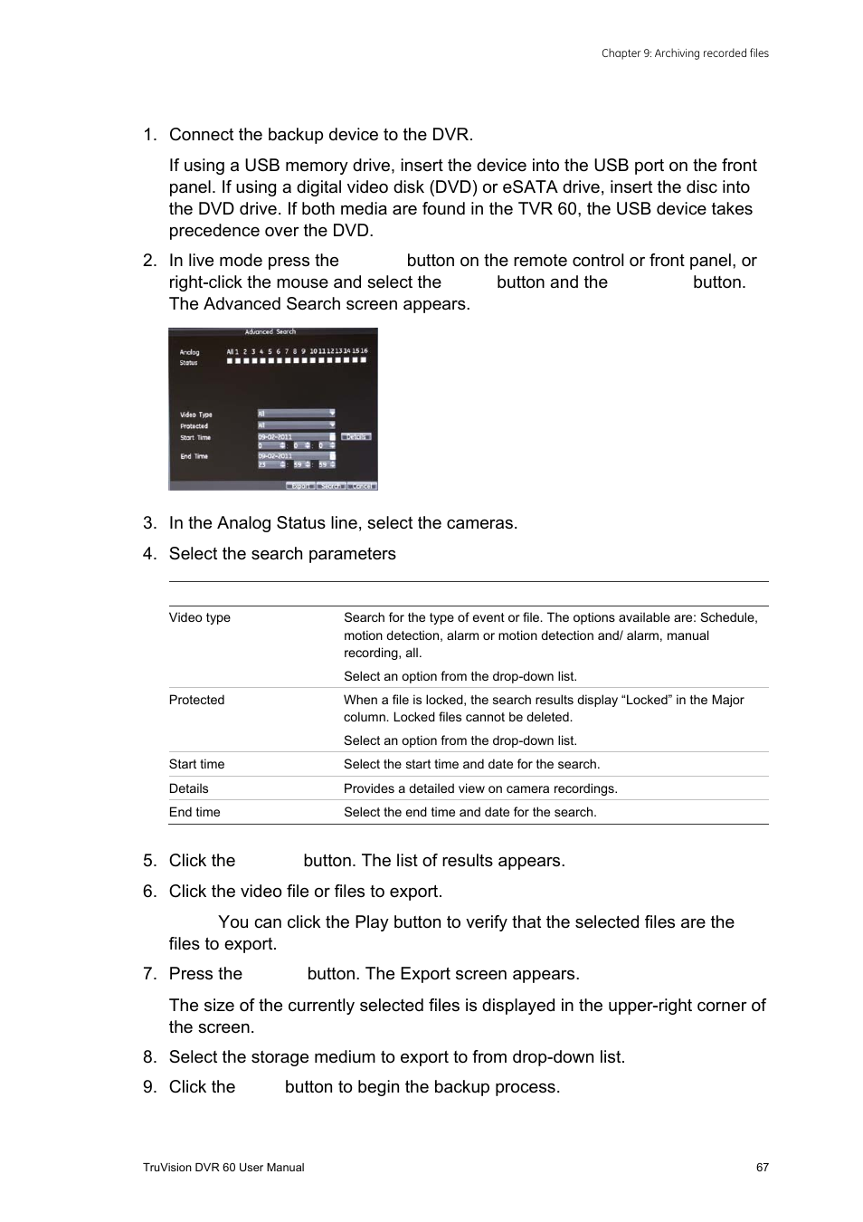 Interlogix DVR 60 User Manual User Manual | Page 73 / 164