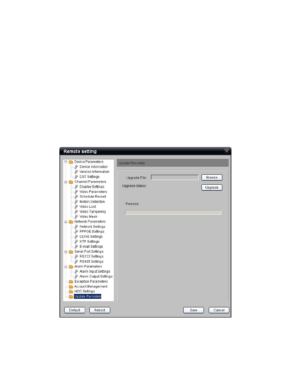 Remote update, Remote update 109 | Interlogix NVR 20 User Manual User Manual | Page 115 / 150