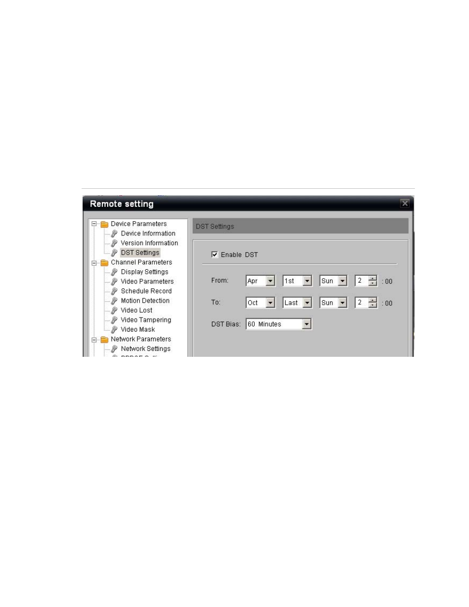 Rver settings 17 | Interlogix NVR 20 User Manual User Manual | Page 23 / 150